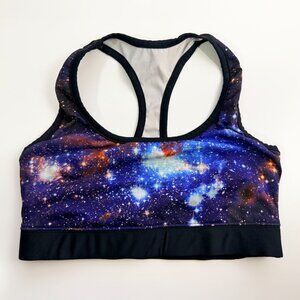 BlackMilk Galaxy Blue Sports Bra S - Activewear/Yoga/Pole